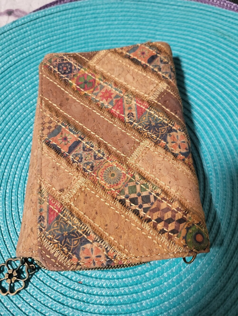 Beige With Design Wallet